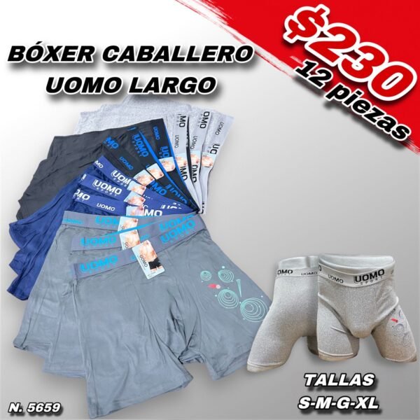 BOXER LARGO CABALLERO UOMO