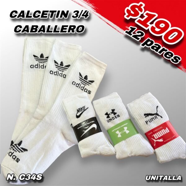 CALCETIN 3/4 DEPORTIVO CABALLERO