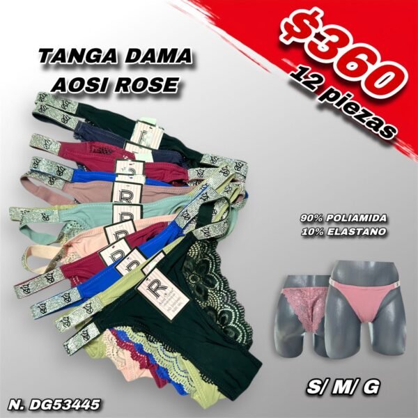 TANGA DAMA AOSI ROSE