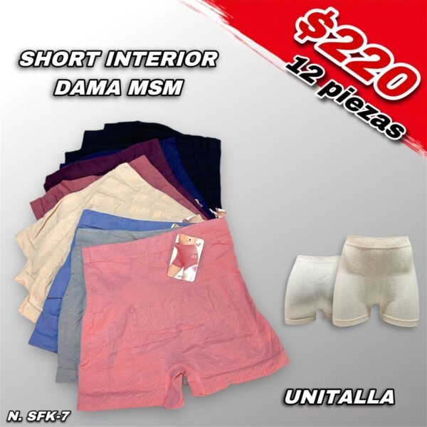 SHORT INTERIOR DAMA MSM