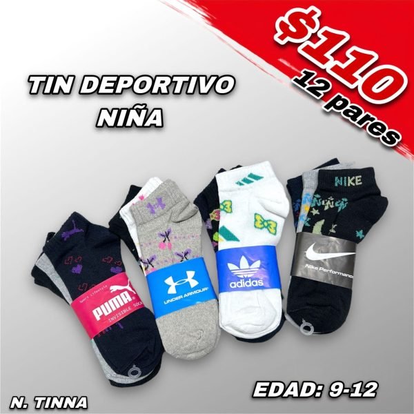 TIN DEPORTIVO NIÑA 9-12 AÑOS