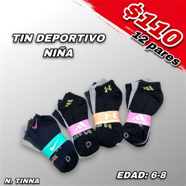 TIN DEPORTIVO NIÑA 6-8 AÑOS