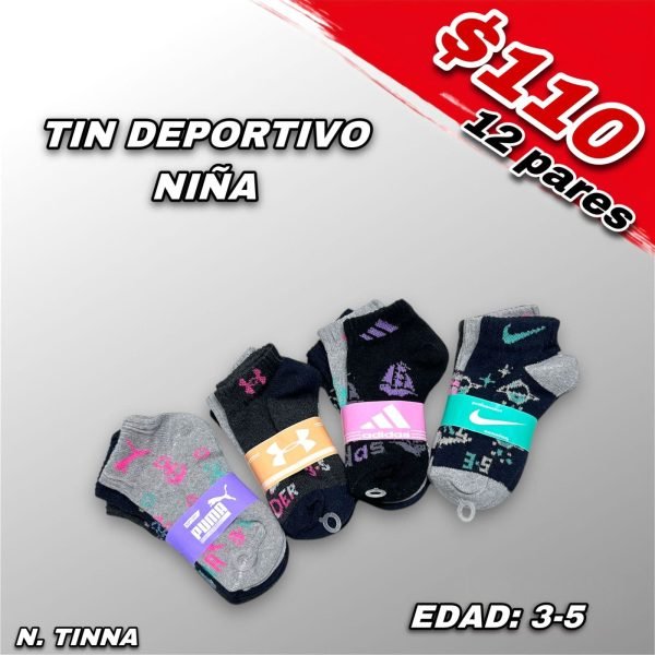 TIN DEPORTIVO NIÑA 3-5 AÑOS