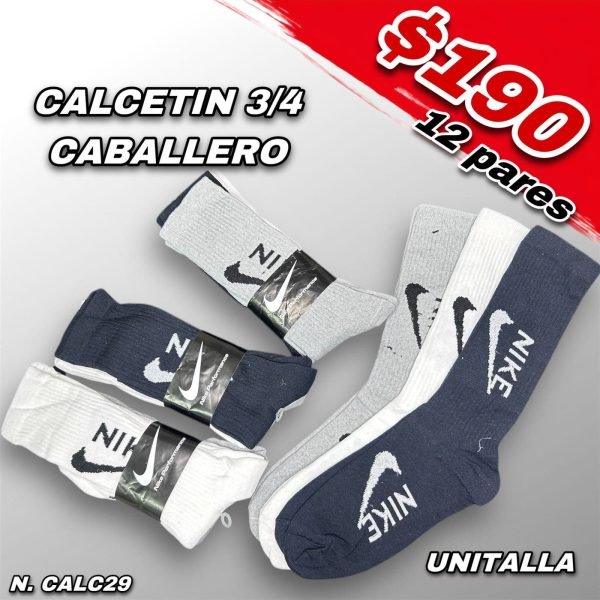 CALCETIN 3/4 CABALLERO