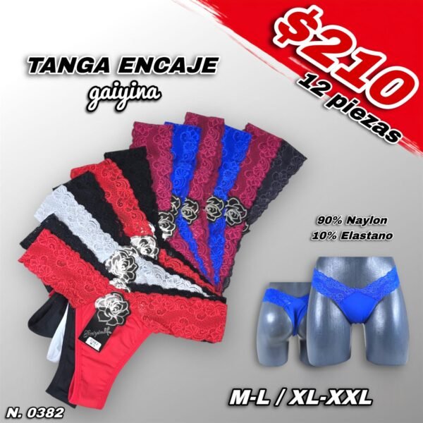 TANGA DAMA ENCAJE GAIYINA