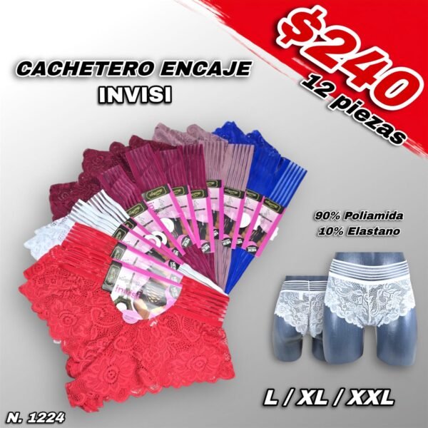 CACHETERO ENCAJE DAMA INVISI