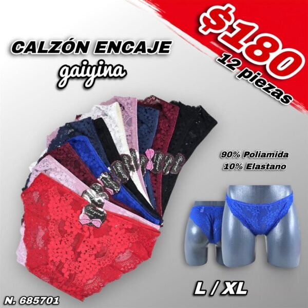 CALZÓN DAMA ENCAJE GAIYINA