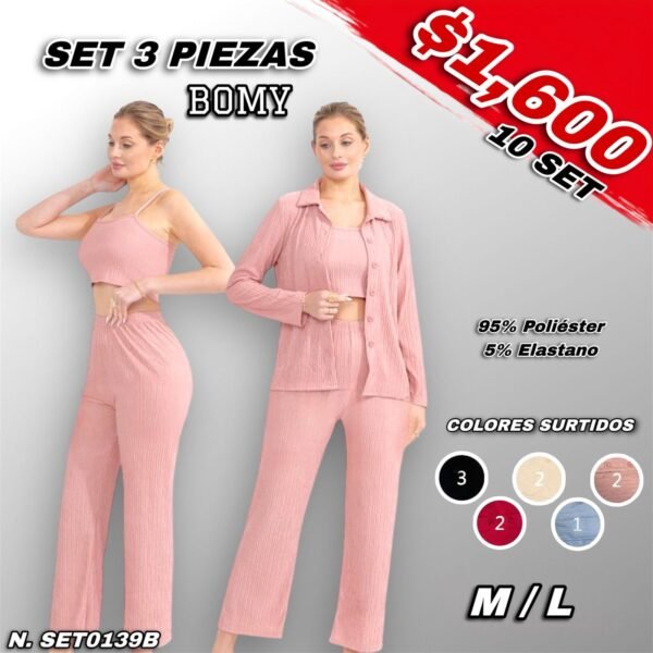 CONJUNTO 3 PIEZAS BOMY