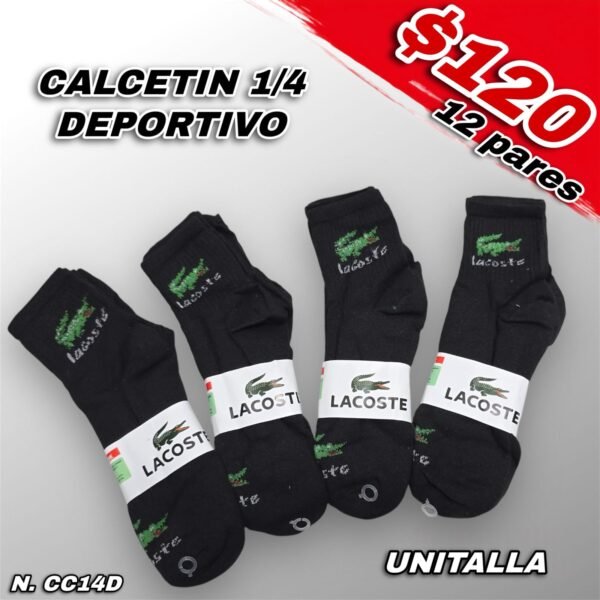 CALCETÍN CABALLERO 1/4 DEPORTIVO
