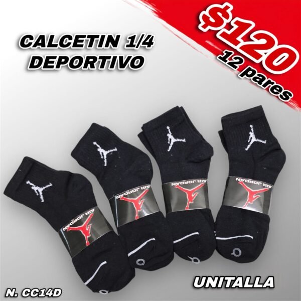 CALCETÍN CABALLERO 1/4 DEPORTIVO