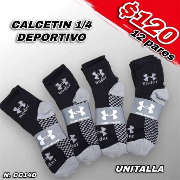 CALCETÍN CABALLERO 1/4 DEPORTIVO