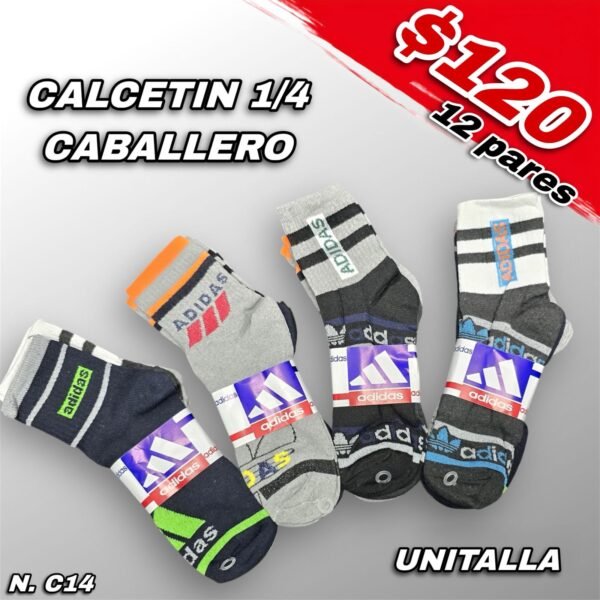 CALCETÍN DEPORTIVO 1/4 CABALLERO