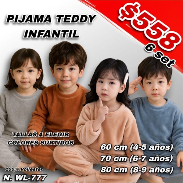 PIJAMA TEDDY INFANTIL