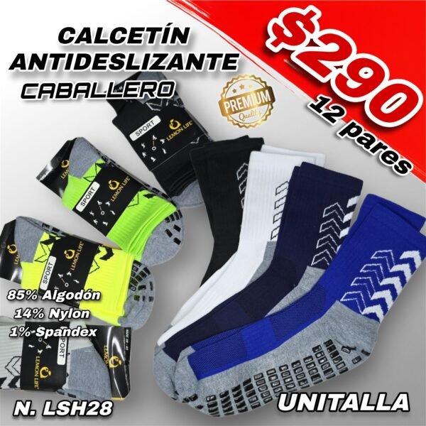 CALCETÍN ANTIDESLIZANTE CABALLERO