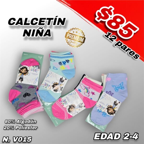 CALCETÍN NIÑA 2-4 AÑOS