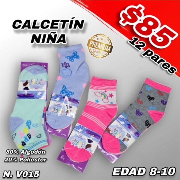 CALCETÍN NIÑA 8-10 AÑOS