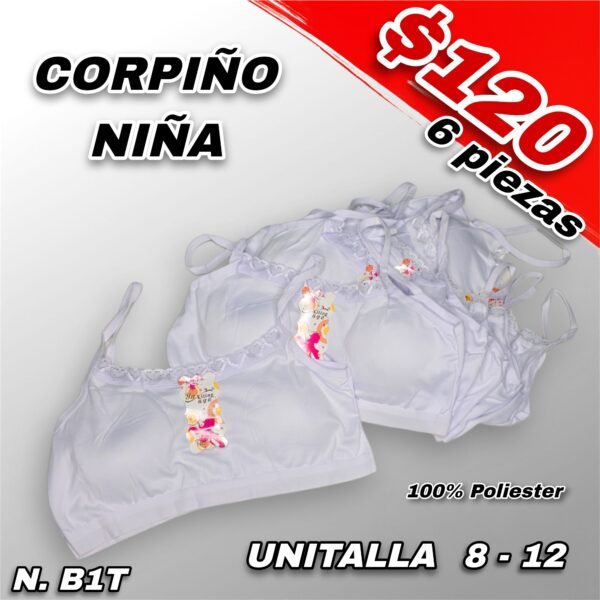 CORPIÑO NIÑA BLANCO