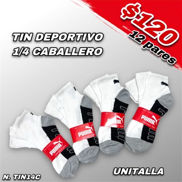 CALCETÍN DEPORTIVO 1/4 CABALLERO