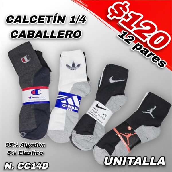 CALCETÍN DEPORTIVO 1/4 CABALLERO