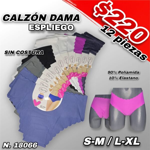 CALZÓN SIN COSTURA DAMA ESPLIEGO