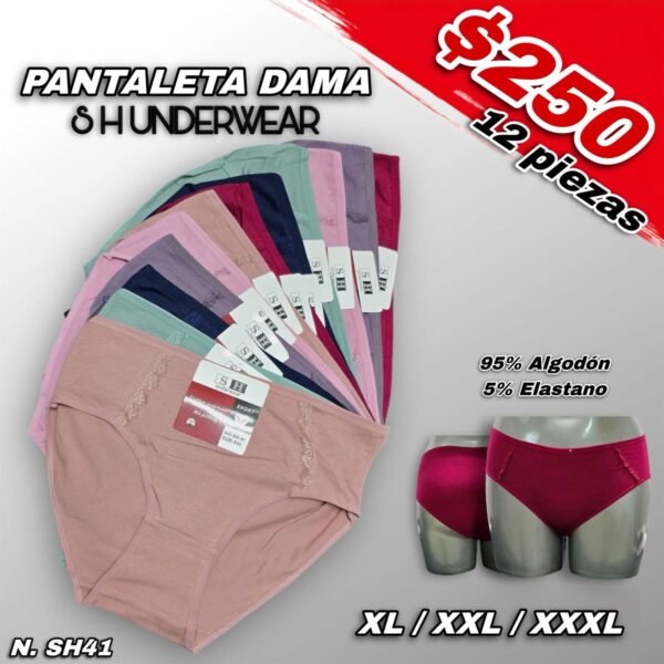PANTALETA DAMA SHUNDERWEAR