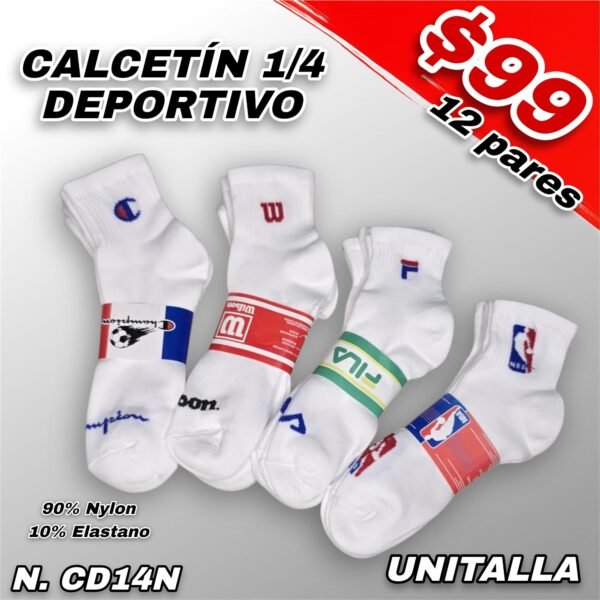 CALCETÍN DEPORTIVO 1/4 CABALLERO