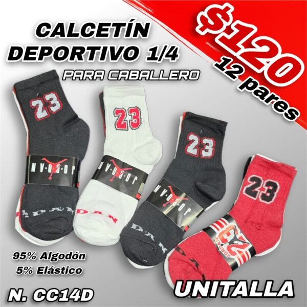 CALCETÍN DEPORTIVO 1/4 CABALLERO