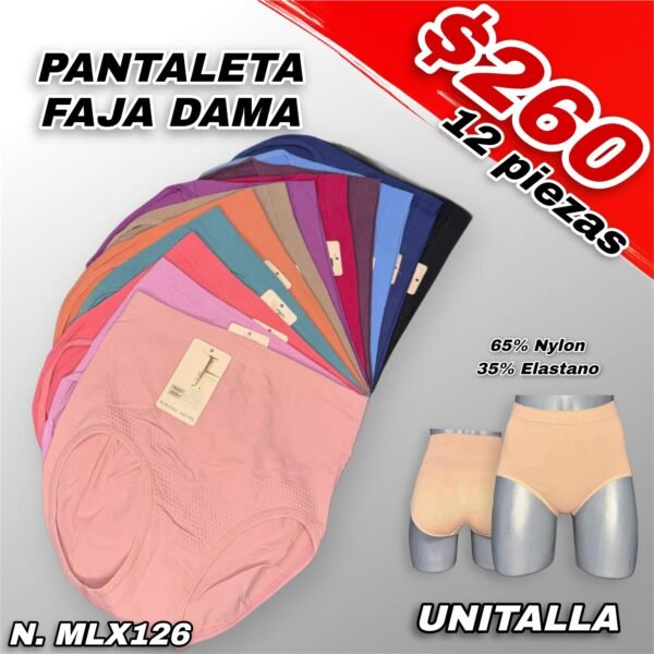 PANTALETA DAMA PINK BLACK