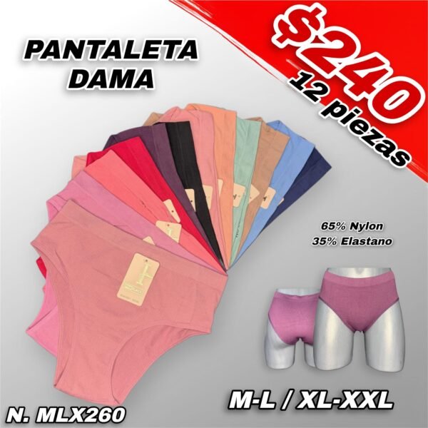 PANTALETA DAMA PINK BLACK
