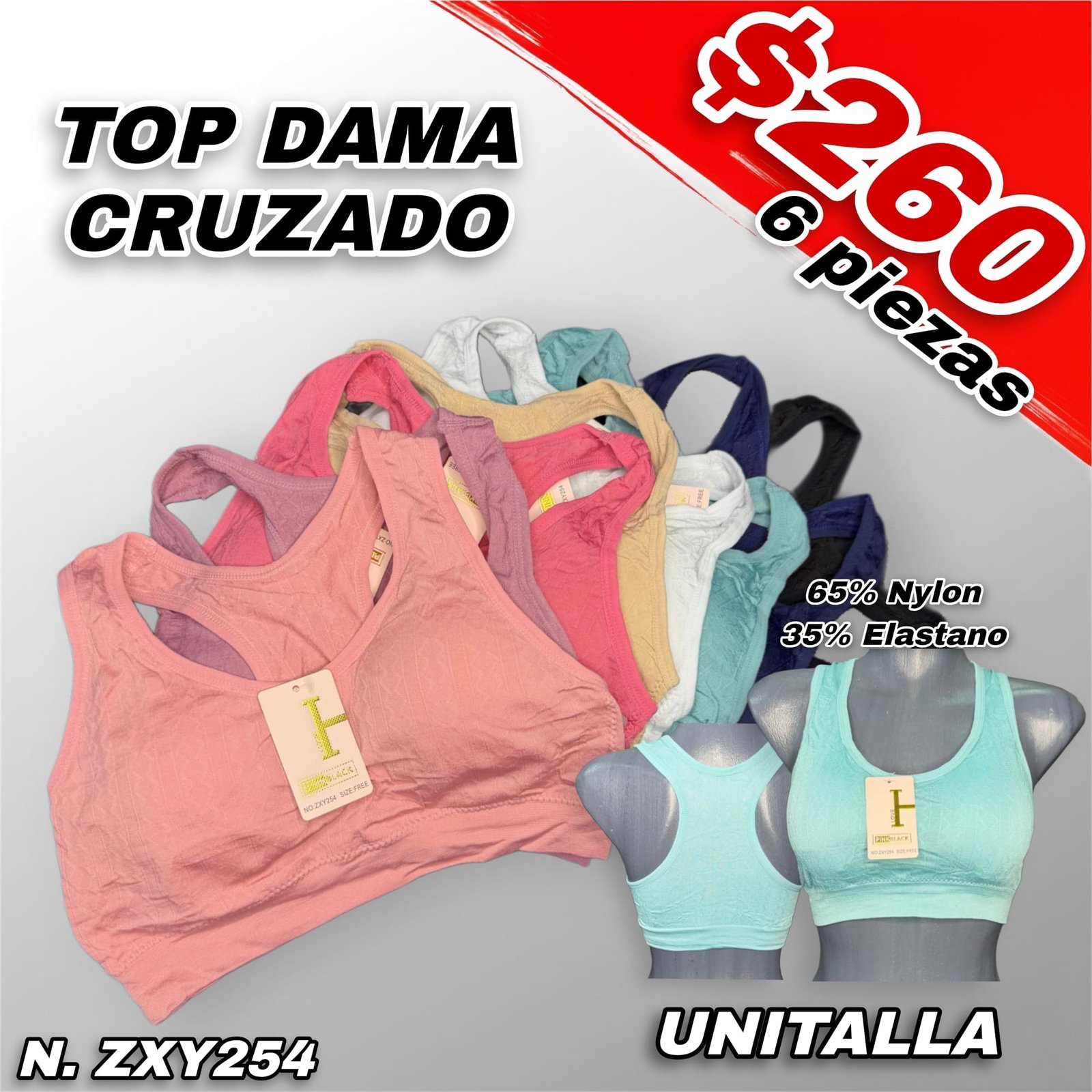 TOP DAMA CRUZADO