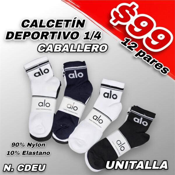 CALCETÍN DEPORTIVO 1/4 CABALLERO