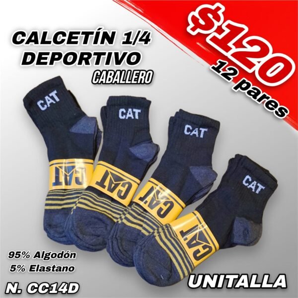 CALCETÍN DEPORTIVO 1/4 CABALLERO