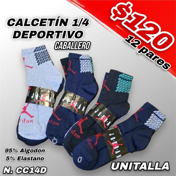 CALCETÍN DEPORTIVO 1/4 CABALLERO