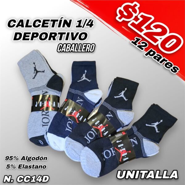 CALCETÍN DEPORTIVO 1/4 CABALLERO