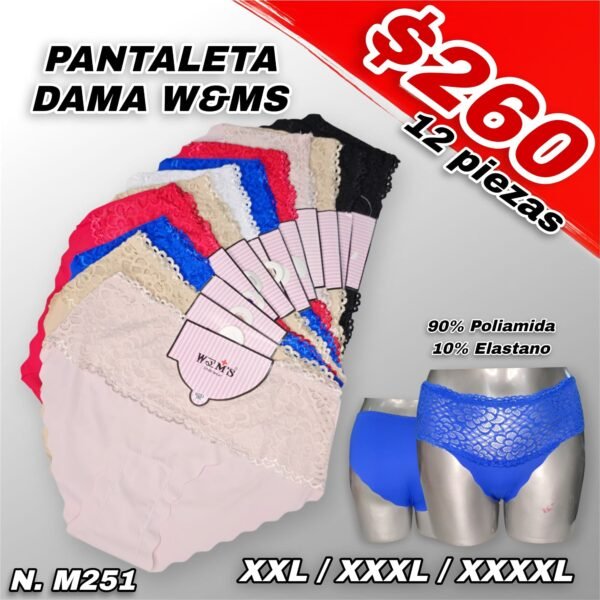 PANTALETA DAMA W&MS
