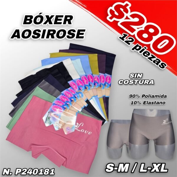 BÓXER SIN COSTURA AOSIROSE