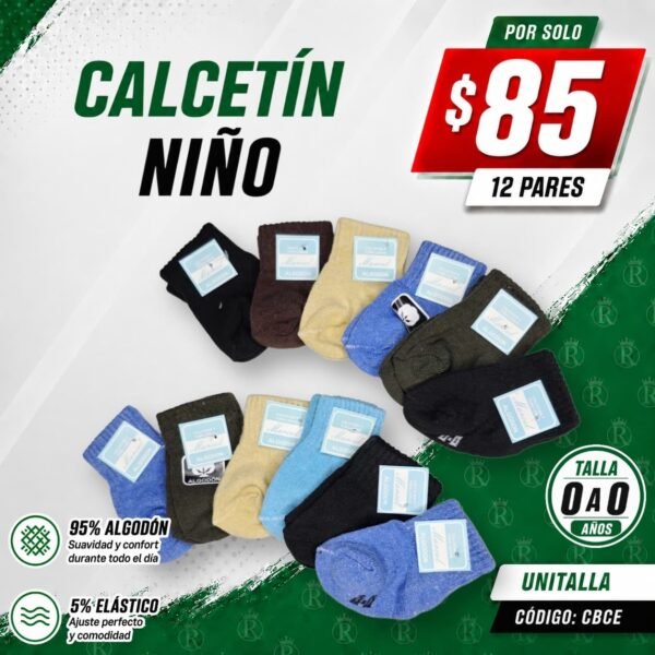 CALCETÍN NIÑO ALGODÓN