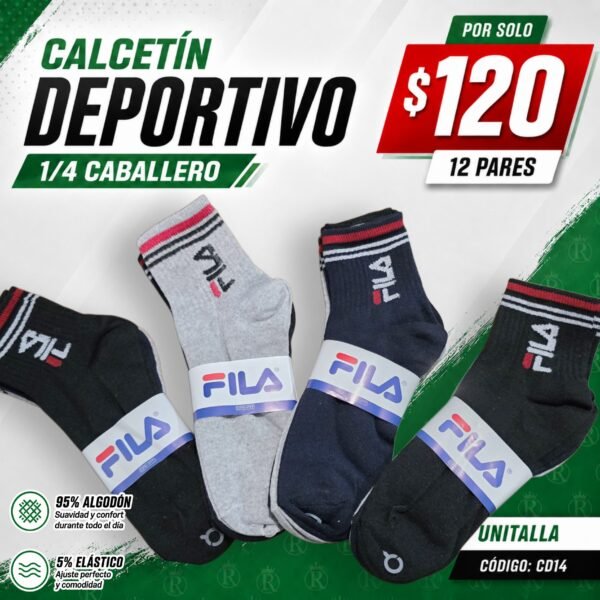 CALCETÍN DEPORTIVO 2/4 CABALLERO