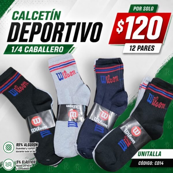 CALCETÍN DEPORTIVO 2/4 CABALLERO