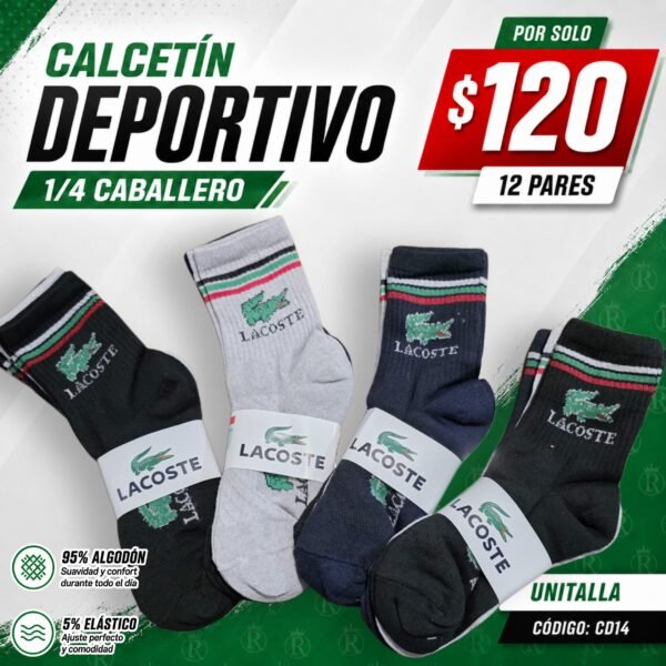 CALCETÍN DEPORTIVO 2/4 CABALLERO