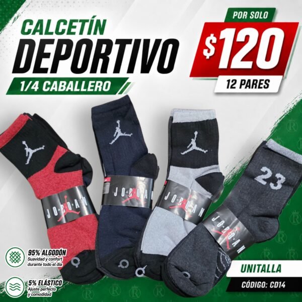 CALCETÍN DEPORTIVO 2/4 CABALLERO