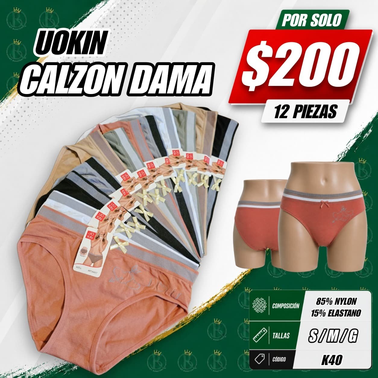 CALZÓN DAMA UOKIN